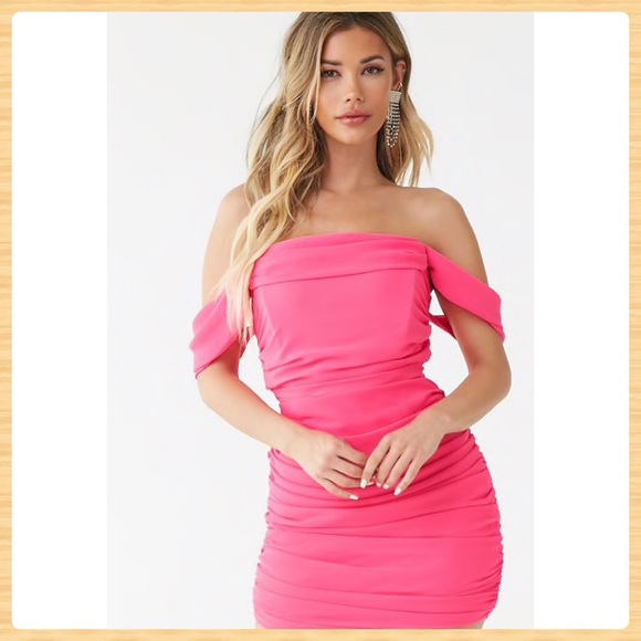 forever 21 ruched dress